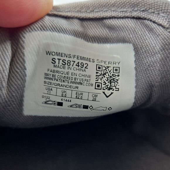 Sperry Crest Twin-Gore Slip-On Platform Sneakers Shoes Grey Tropical Women's 11 - Picture 11 of 12